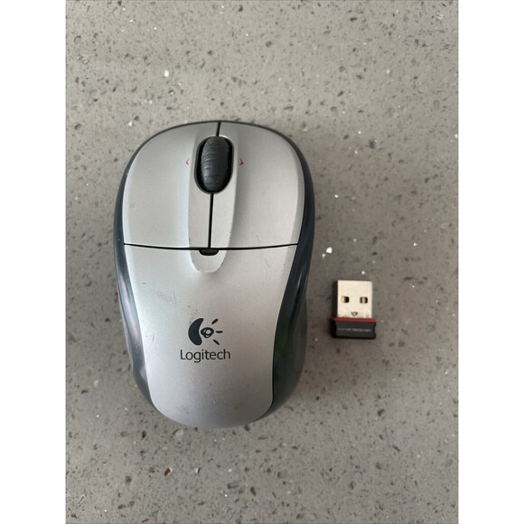 Logitech M305 Wireless Optical Mouse w/ Unifying Receiver Silver - tested works - Picture 1 of 9